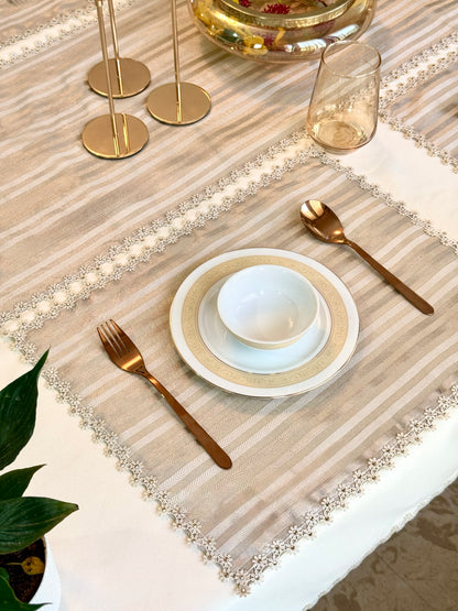 Gleam Stripes Organza Mat