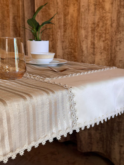 Gleam Stripes Organza Mat