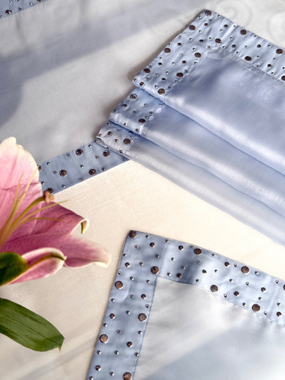 Radiant metallic glow (Blue)